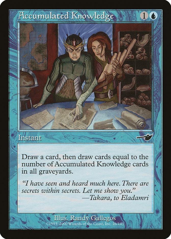 Accumulated Knowledge [Nemesis] MTG Single Magic: The Gathering | Red Claw Gaming