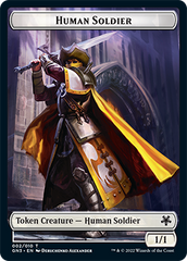 Zombie // Human Soldier Double-Sided Token [Game Night: Free-for-All Tokens] MTG Single Magic: The Gathering | Red Claw Gaming