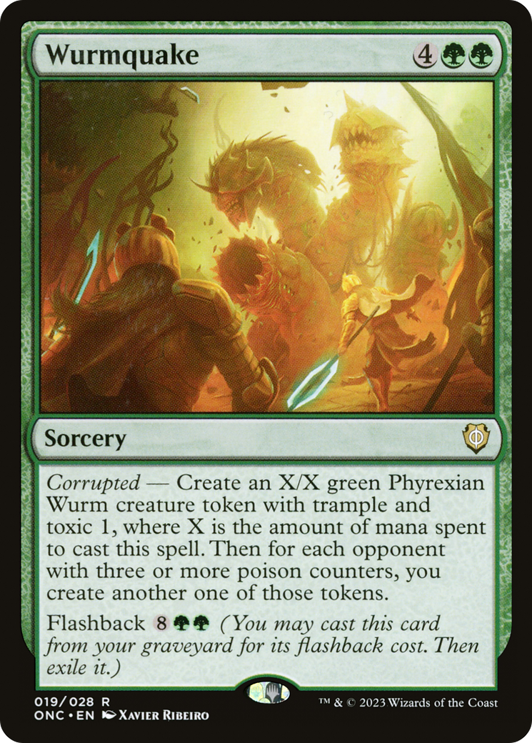 Wurmquake [Phyrexia: All Will Be One Commander] MTG Single Magic: The Gathering | Red Claw Gaming