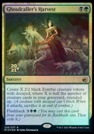 Ghoulcaller's Harvest [Innistrad: Midnight Hunt Prerelease Promos] MTG Single Magic: The Gathering | Red Claw Gaming