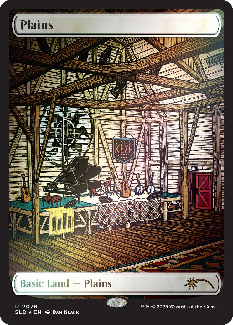 Plains (2076) (Rainbow Foil) [Secret Lair Drop Series] MTG Single Magic: The Gathering | Red Claw Gaming