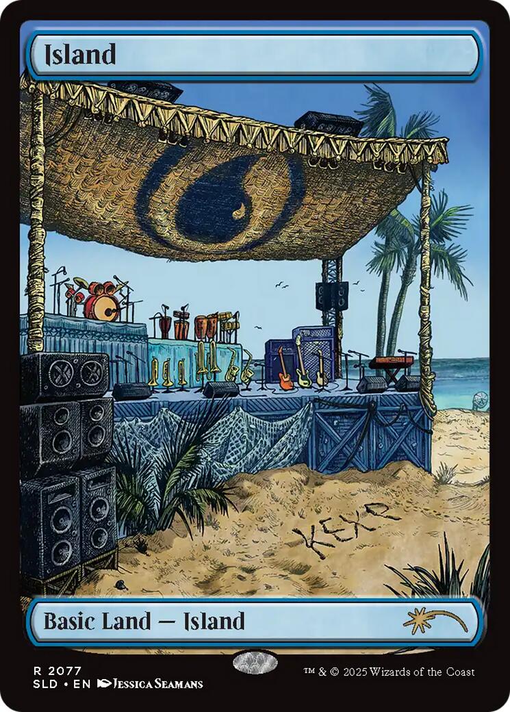 Island (2077) [Secret Lair Drop Series] MTG Single Magic: The Gathering | Red Claw Gaming