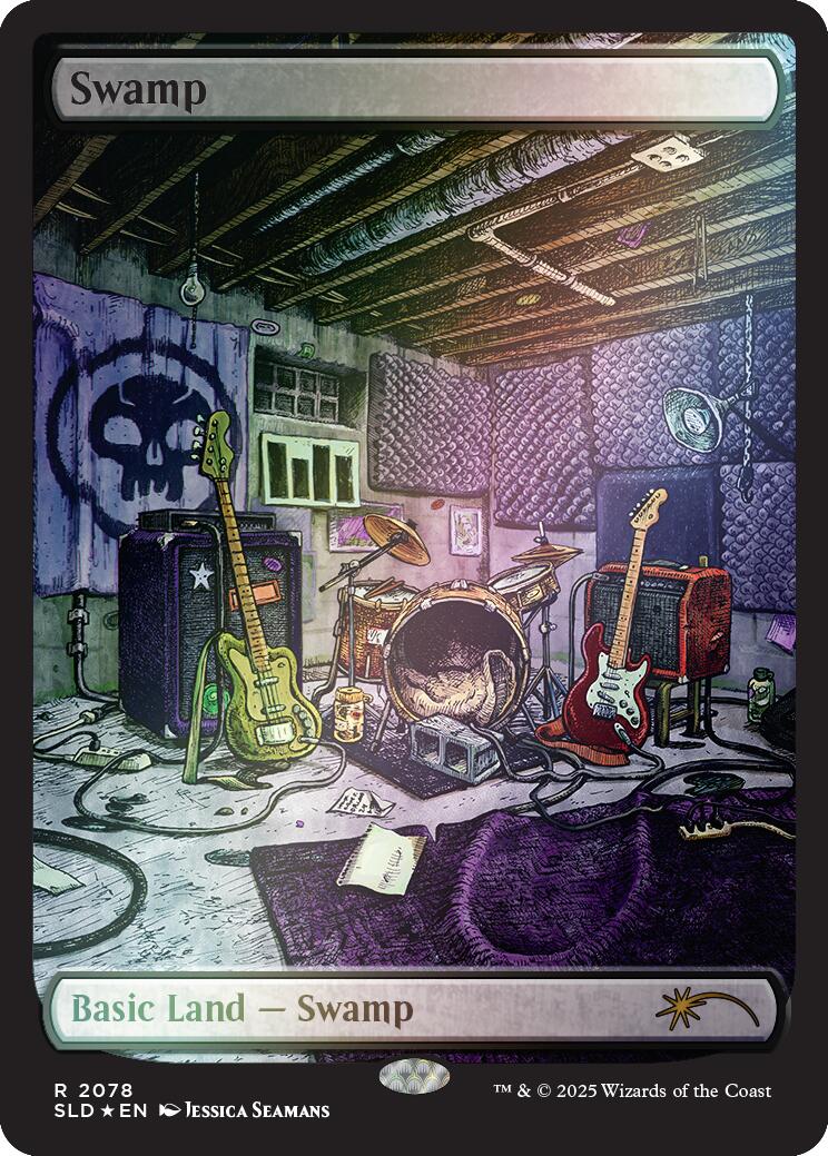 Swamp (2078) (Rainbow Foil) [Secret Lair Drop Series] MTG Single Magic: The Gathering | Red Claw Gaming