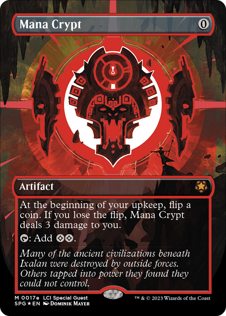 Mana Crypt (0017e) (Borderless) [The Lost Caverns of Ixalan Special Guests] MTG Single Magic: The Gathering | Red Claw Gaming