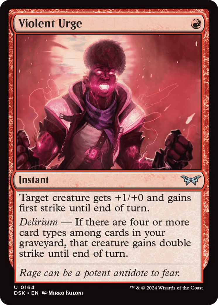 Violent Urge [Duskmourn: House of Horror] MTG Single Magic: The Gathering | Red Claw Gaming
