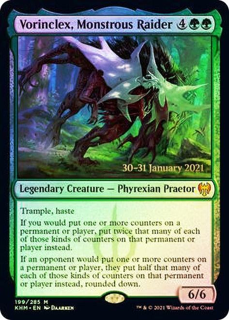 Vorinclex, Monstrous Raider [Kaldheim Prerelease Promos] MTG Single Magic: The Gathering | Red Claw Gaming