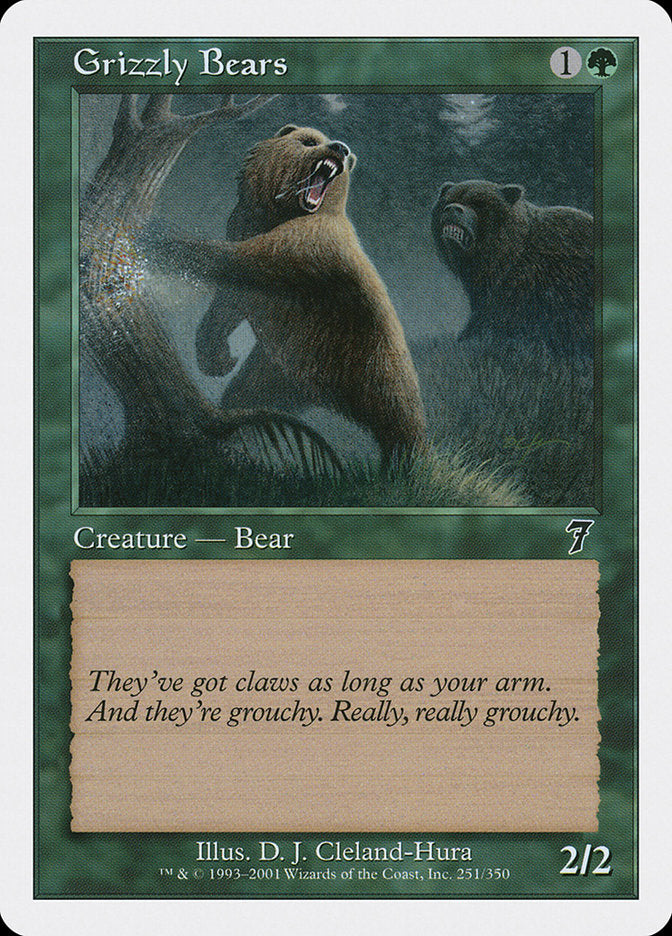 Grizzly Bears [Seventh Edition] MTG Single Magic: The Gathering | Red Claw Gaming
