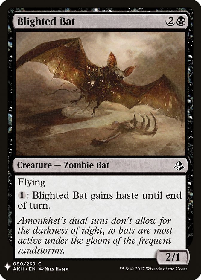 Blighted Bat [Mystery Booster] MTG Single Magic: The Gathering | Red Claw Gaming