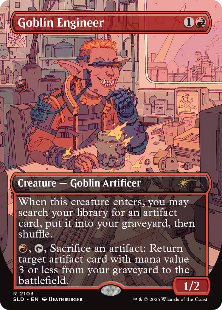 Goblin Engineer (Galaxy Foil) [Secret Lair Drop Series] MTG Single Magic: The Gathering | Red Claw Gaming