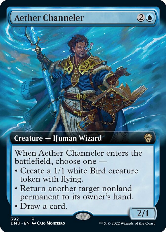 Aether Channeler (Extended Art) [Dominaria United] MTG Single Magic: The Gathering | Red Claw Gaming