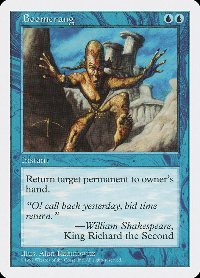 Boomerang [Fifth Edition] MTG Single Magic: The Gathering | Red Claw Gaming