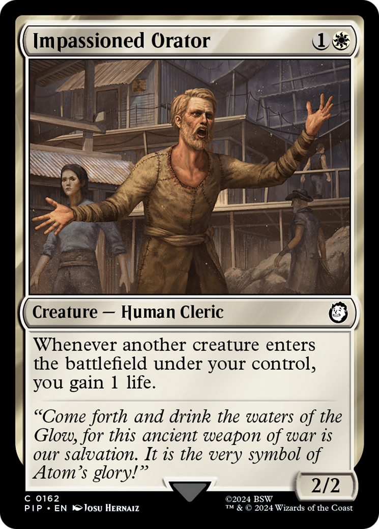 Impassioned Orator [Fallout] MTG Single Magic: The Gathering | Red Claw Gaming