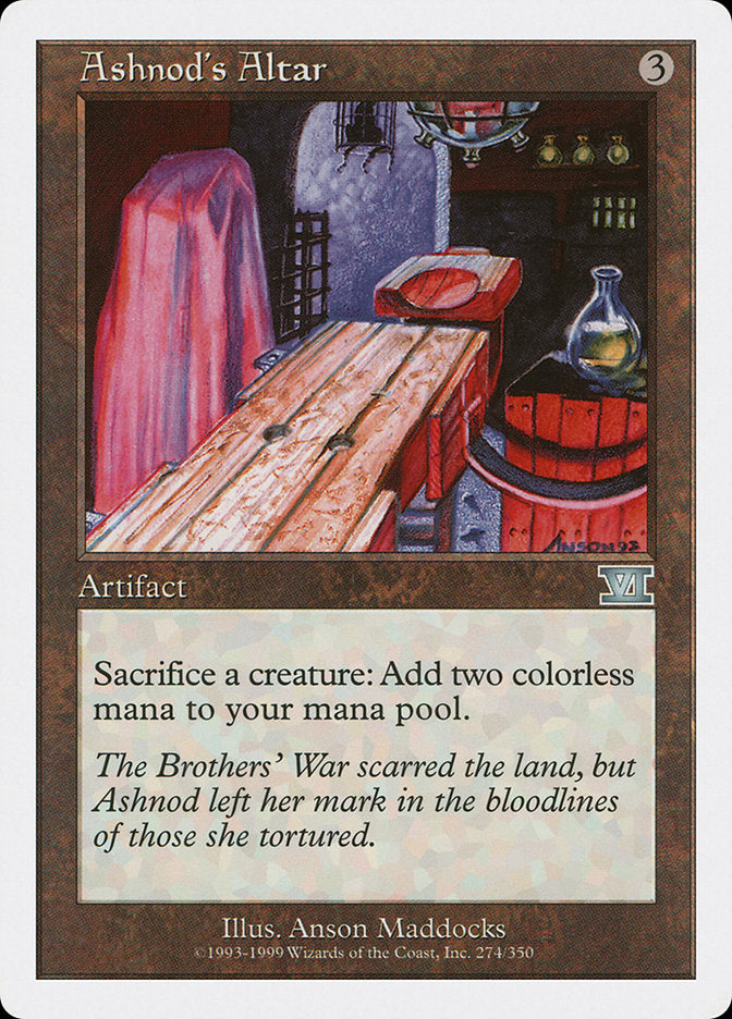 Ashnod's Altar [Classic Sixth Edition] MTG Single Magic: The Gathering | Red Claw Gaming