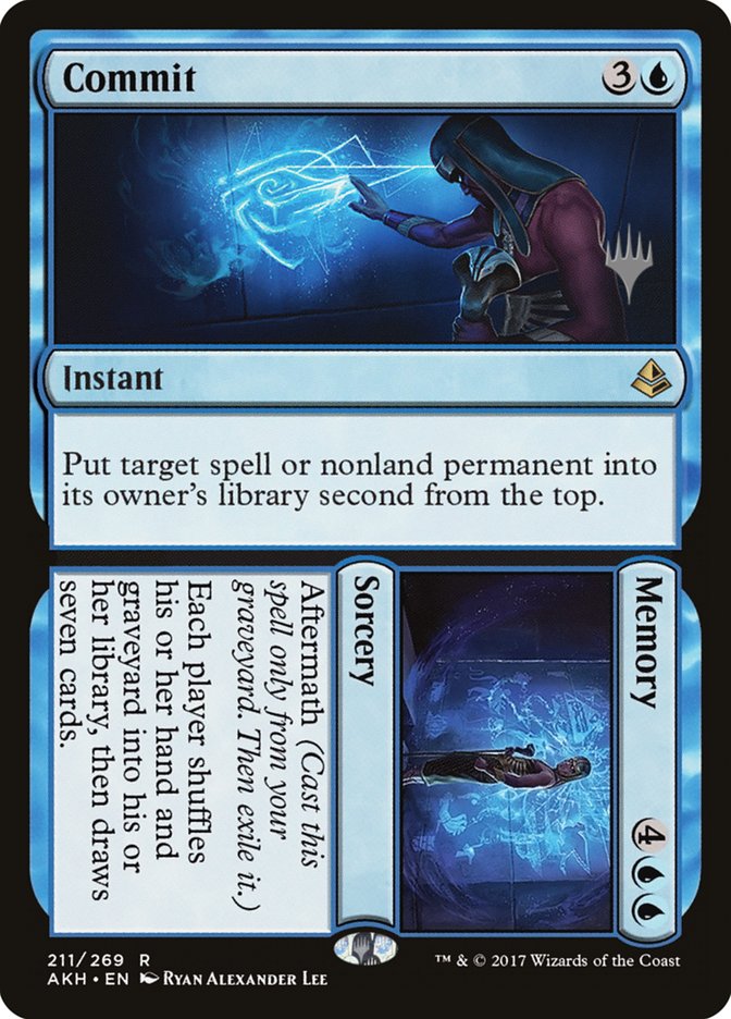 Commit // Memory (Promo Pack) [Amonkhet Promos] MTG Single Magic: The Gathering | Red Claw Gaming
