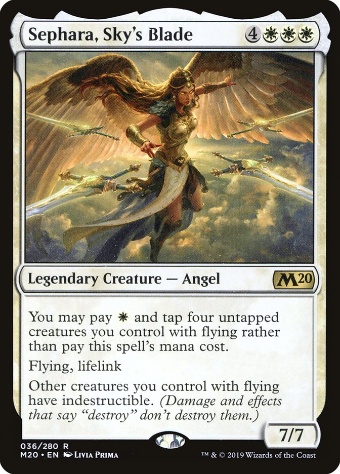 Sephara, Sky's Blade [Core Set 2020] MTG Single Magic: The Gathering | Red Claw Gaming