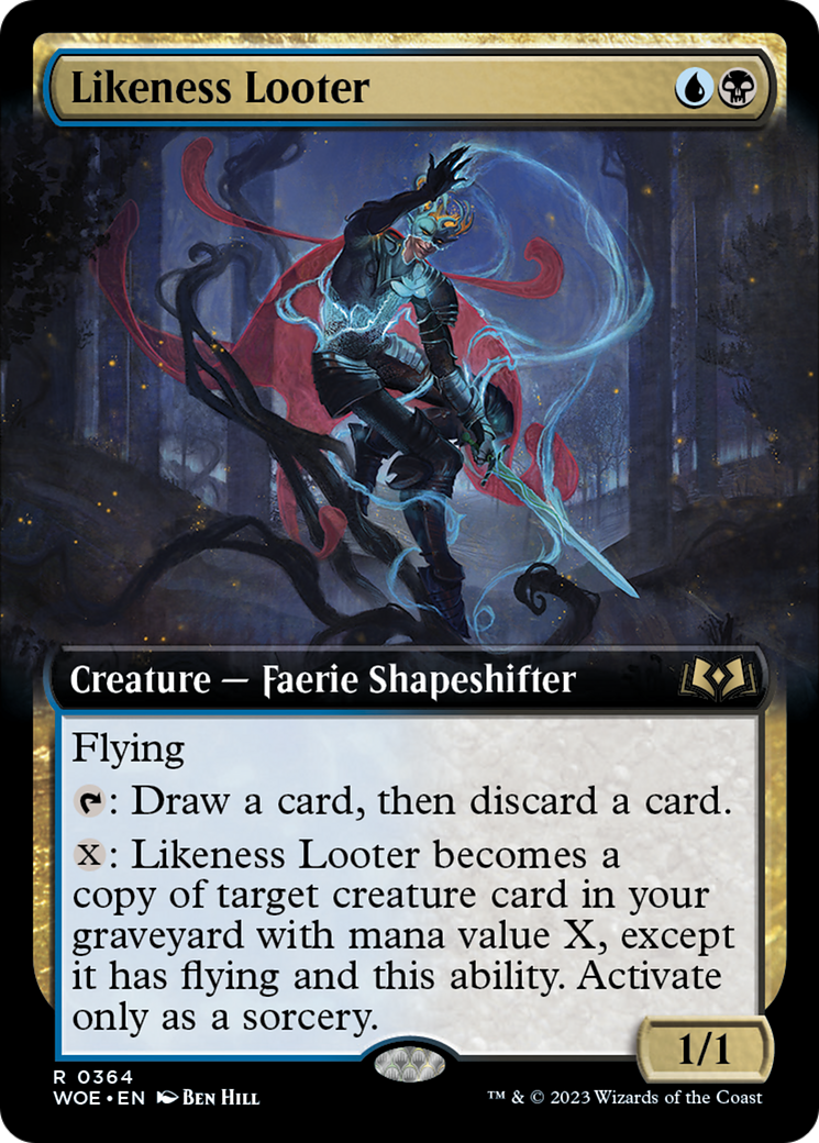 Likeness Looter (Extended Art) [Wilds of Eldraine] MTG Single Magic: The Gathering    | Red Claw Gaming