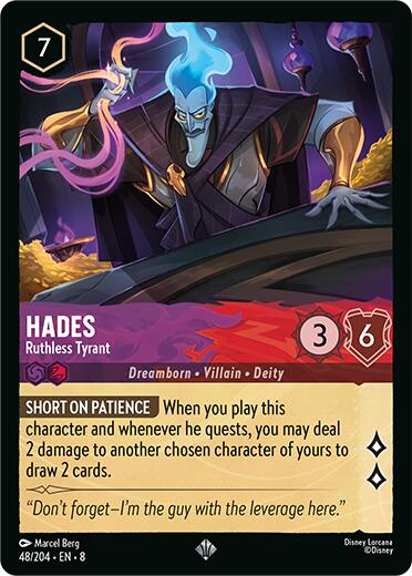 Hades - Ruthless Tyrant (48/204) [Reign of Jafar] Lorcana Single Disney | Red Claw Gaming