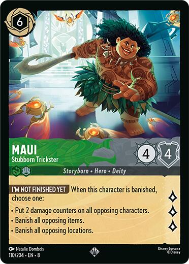 Maui - Stubborn Trickster (110/204) [Reign of Jafar] Lorcana Single Disney | Red Claw Gaming