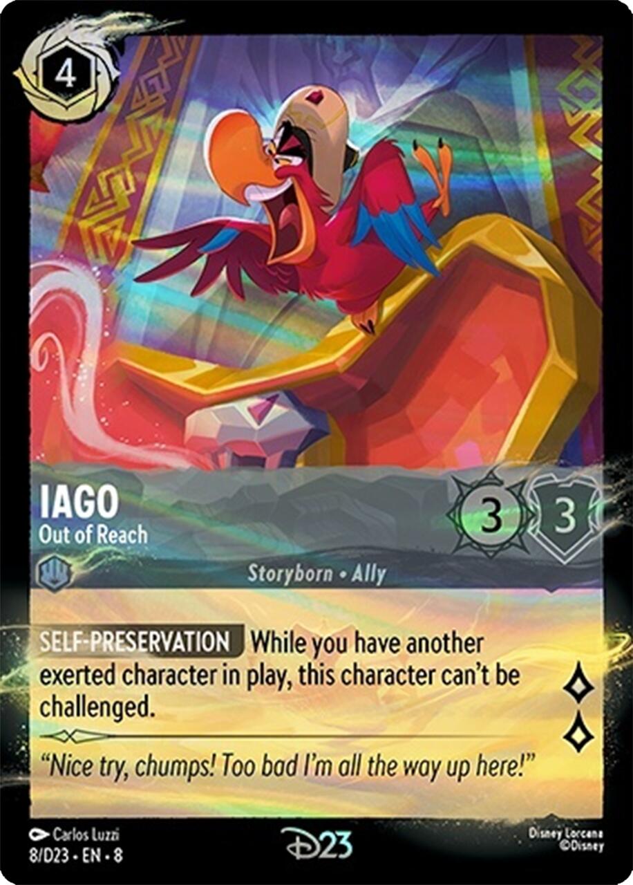 Iago - Out of Reach (8) [Promo Cards] Lorcana Single Disney | Red Claw Gaming