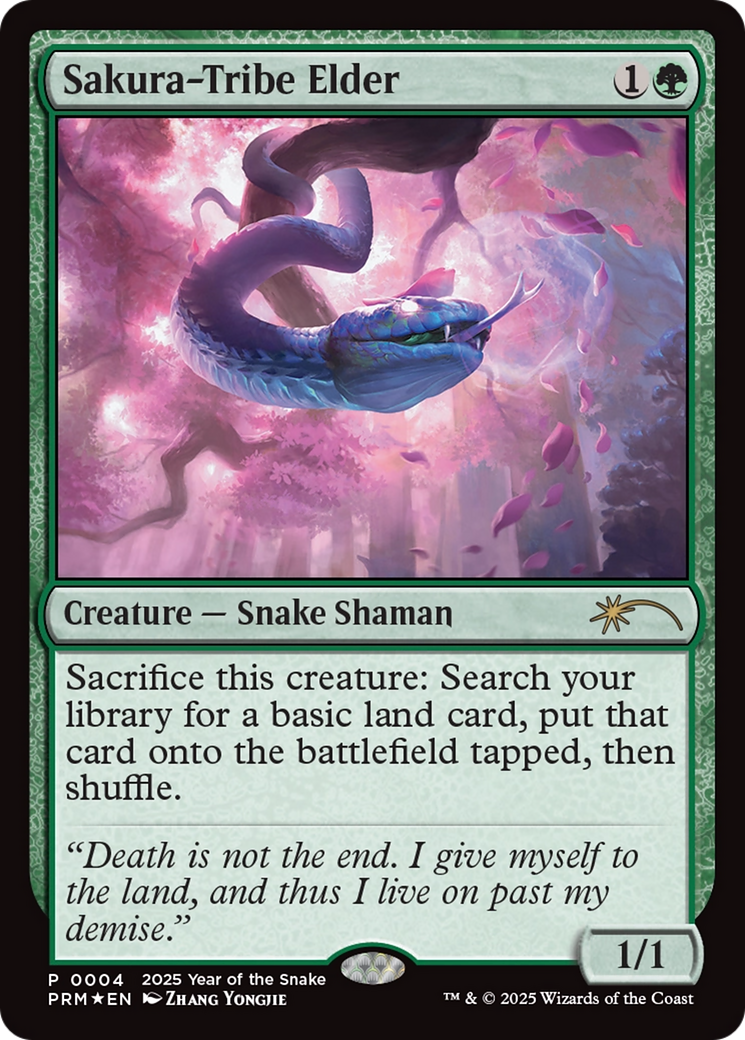 Sakura-Tribe Elder (Year of the Snake 2025) [Standard Showdown Promos] MTG Single Magic: The Gathering | Red Claw Gaming