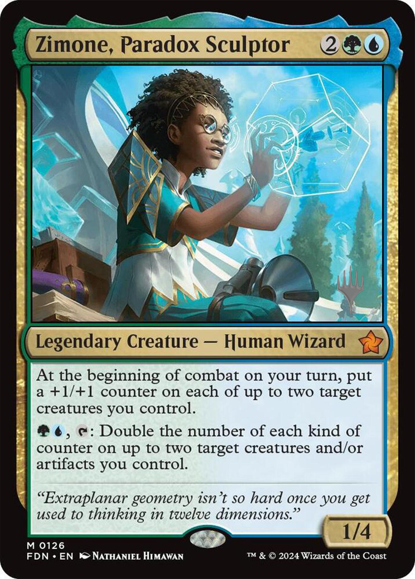 Zimone, Paradox Sculptor (Promo Pack) [Foundations Promos] MTG Single Magic: The Gathering | Red Claw Gaming