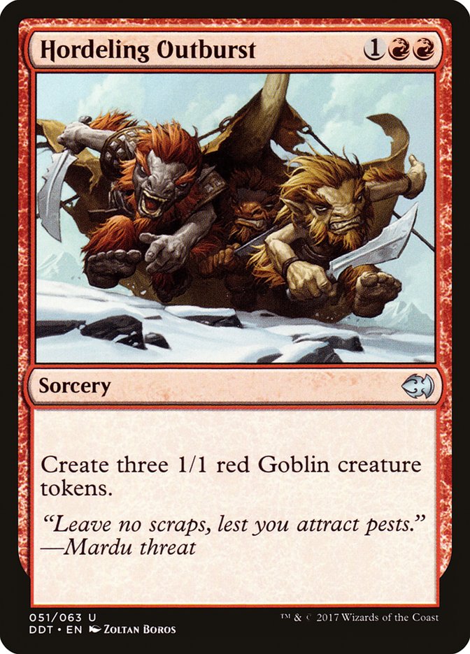 Hordeling Outburst [Duel Decks: Merfolk vs. Goblins] MTG Single Magic: The Gathering | Red Claw Gaming