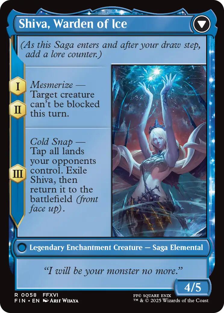 Jill, Shiva's Dominant // Shiva, Warden of Ice [FINAL FANTASY] MTG Single Magic: The Gathering | Red Claw Gaming