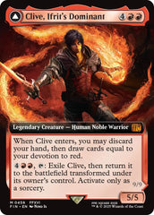 Clive, Ifrit's Dominant // Ifrit, Warden of Inferno (Extended Art) [FINAL FANTASY] MTG Single Magic: The Gathering | Red Claw Gaming