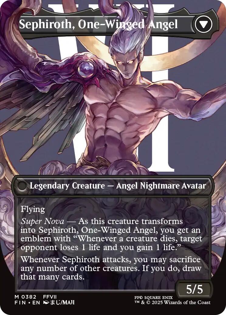 Sephiroth, Fabled SOLDIER // Sephiroth, One-Winged Angel (Borderless) Red Claw Gaming Sephiroth, Fabled SOLDIER // Sephiroth, One-Winged Angel (Borderless) Red Claw Gaming