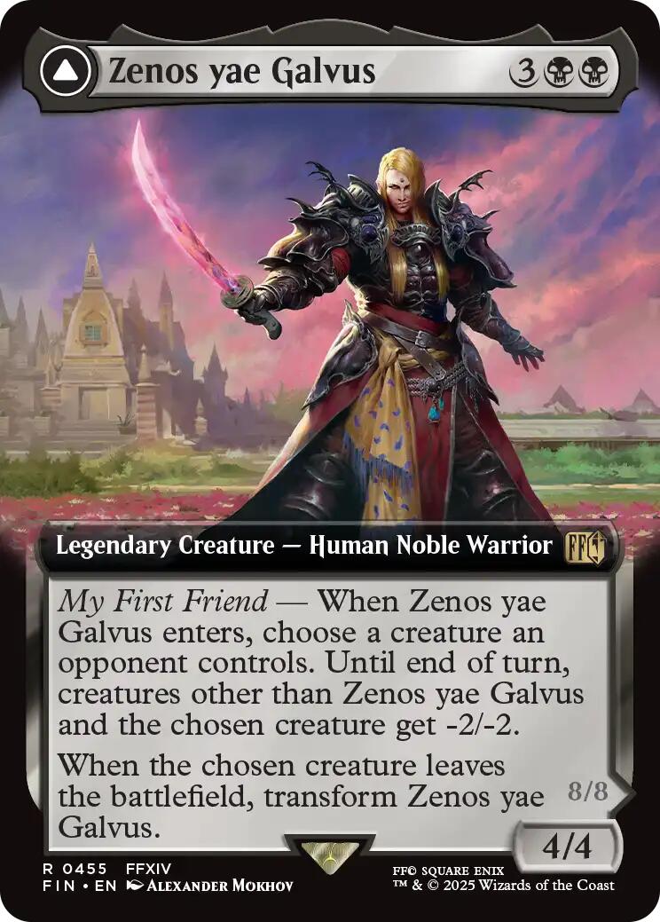 Zenos yae Galvus // Shinryu, Transcendent Rival (Extended Art) [FINAL FANTASY] MTG Single Magic: The Gathering | Red Claw Gaming