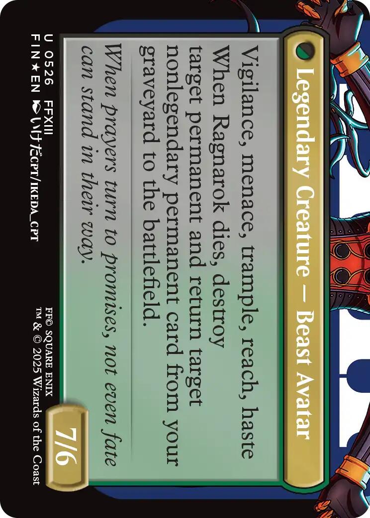 Fang, Fearless l'Cie (Borderless) (Surge Foil) [FINAL FANTASY] MTG Single Magic: The Gathering | Red Claw Gaming