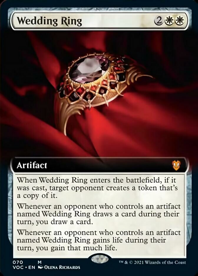 Wedding Ring (Extended Art) [Innistrad: Crimson Vow Commander] MTG Single Magic: The Gathering | Red Claw Gaming