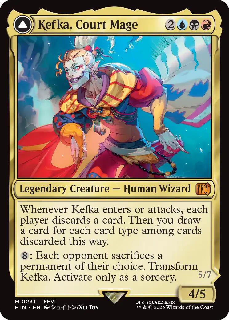Kefka, Court Mage // Kefka, Ruler of Ruin [FINAL FANTASY] MTG Single Magic: The Gathering | Red Claw Gaming