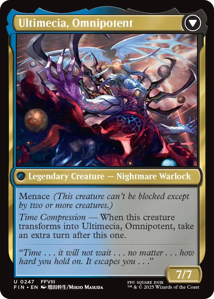 Ultimecia, Time Sorceress // Ultimecia, Omnipotent [FINAL FANTASY] MTG Single Magic: The Gathering | Red Claw Gaming