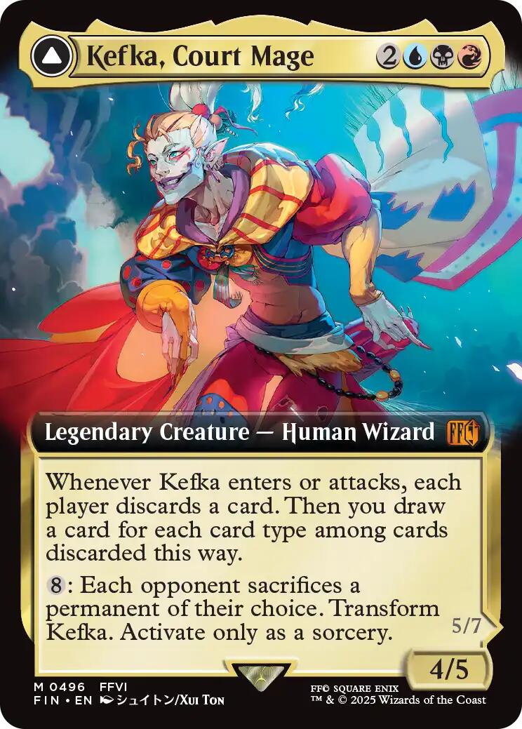 Kefka, Court Mage // Kefka, Ruler of Ruin (Extended Art) [FINAL FANTASY] MTG Single Magic: The Gathering | Red Claw Gaming