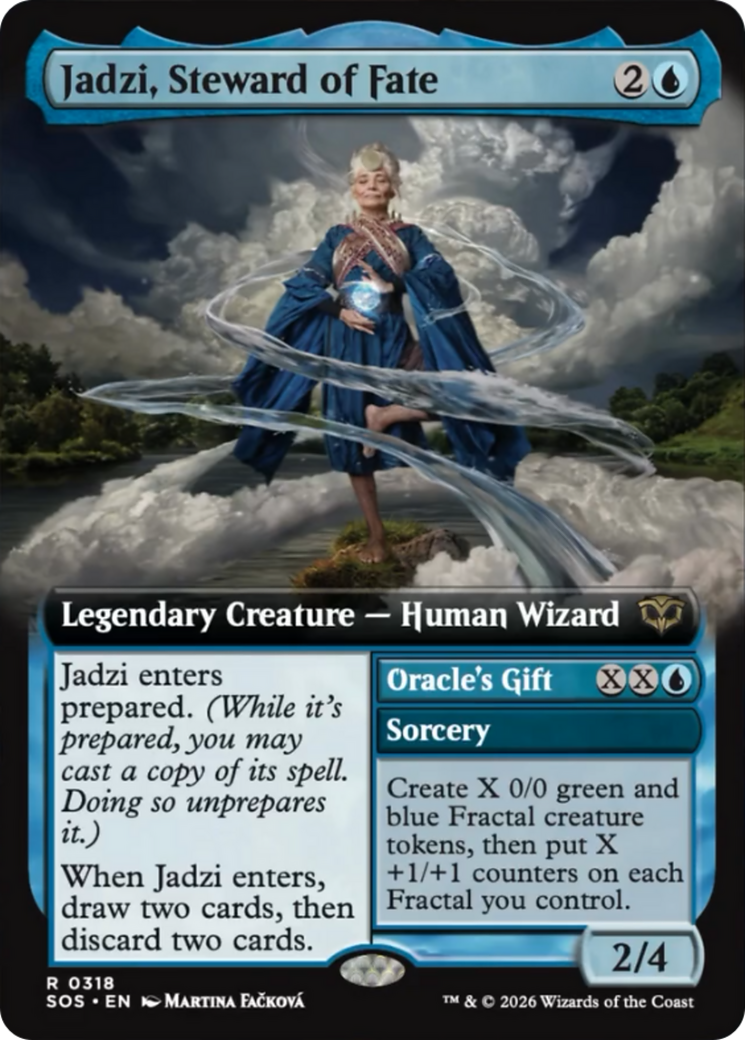 Jadzi, Steward of Fate (Extended Art) [Secrets of Strixhaven] MTG Single Magic: The Gathering | Red Claw Gaming
