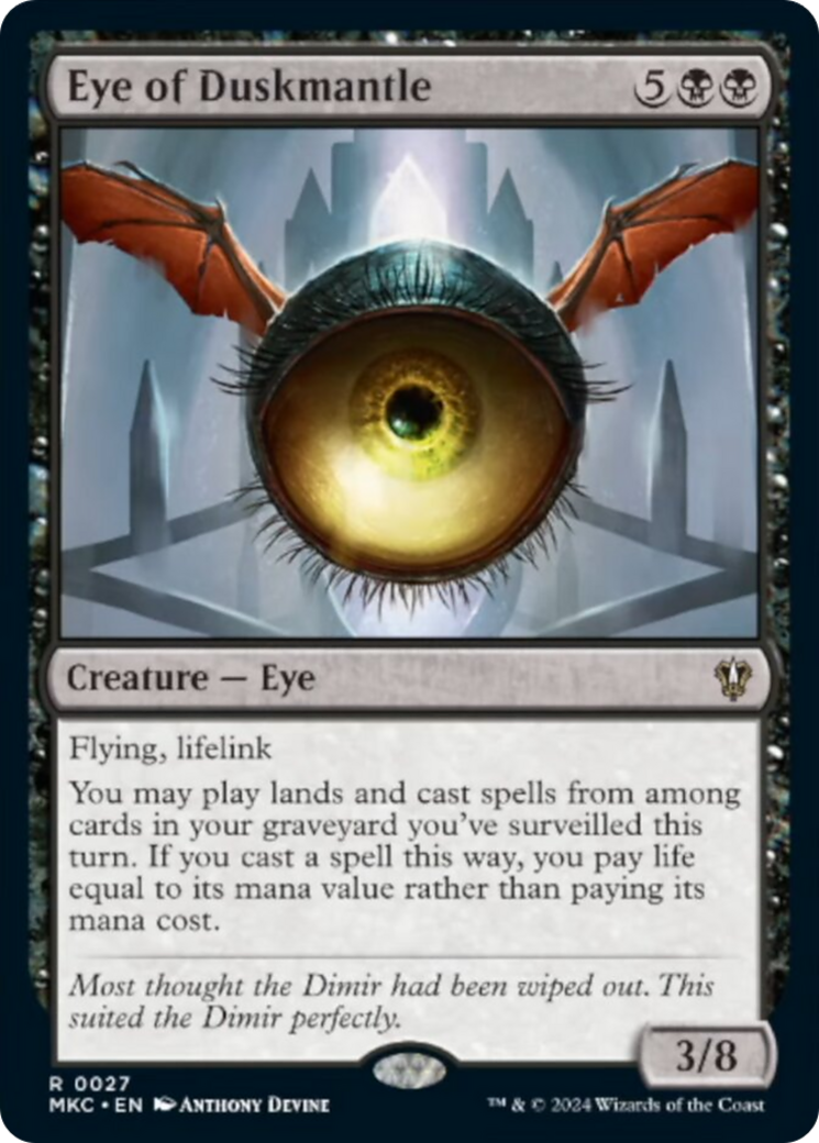 Eye of Duskmantle [Murders at Karlov Manor Commander] MTG Single Magic: The Gathering    | Red Claw Gaming