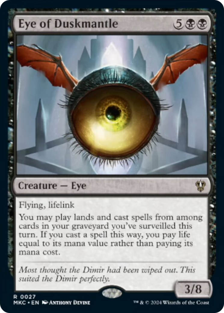 Eye of Duskmantle [Murders at Karlov Manor Commander] MTG Single Magic: The Gathering | Red Claw Gaming