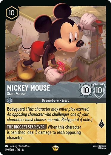 Mickey Mouse - Giant Mouse (199/204) [Reign of Jafar] Lorcana Single Disney | Red Claw Gaming
