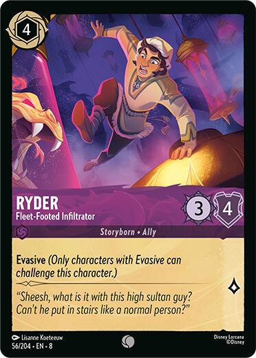 Ryder - Fleet-Footed Infiltrator (56/204) [Reign of Jafar] Lorcana Single Disney | Red Claw Gaming