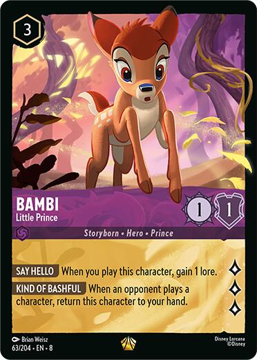 Bambi - Little Prince (63/204) [Reign of Jafar] Lorcana Single Disney | Red Claw Gaming