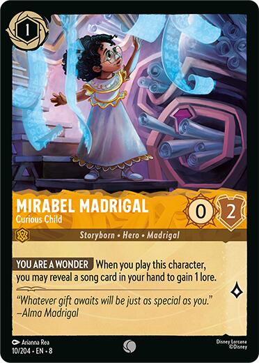 Mirabel Madrigal - Curious Child (10/204) [Reign of Jafar] Lorcana Single Disney | Red Claw Gaming