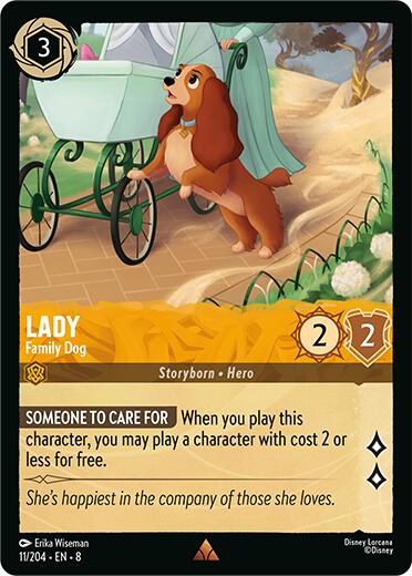 Lady - Family Dog (11/204) [Reign of Jafar] Lorcana Single Disney | Red Claw Gaming