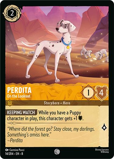 Perdita - On the Lookout (14/204) [Reign of Jafar] Lorcana Single Disney | Red Claw Gaming