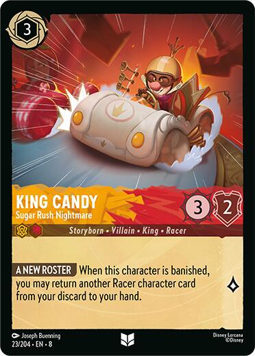 King Candy - Sugar Rush Nightmare (23/204) [Reign of Jafar] Lorcana Single Disney | Red Claw Gaming