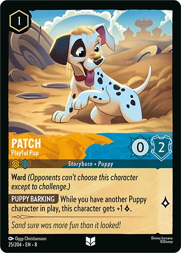 Patch - Playful Pup (25/204) [Reign of Jafar] Lorcana Single Disney | Red Claw Gaming