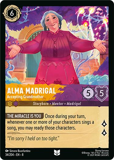 Alma Madrigal - Accepting Grandmother (34/204) [Reign of Jafar] Lorcana Single Disney | Red Claw Gaming