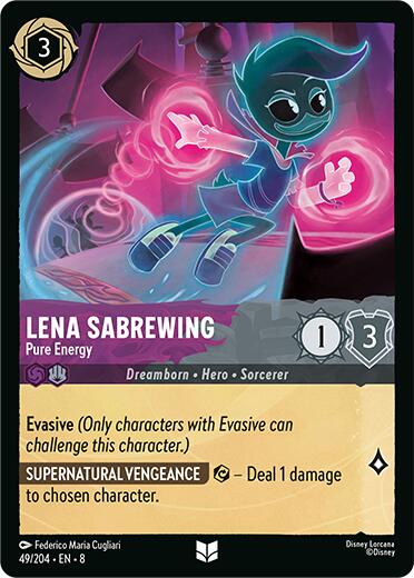 Lena Sabrewing -- Pure Energy (49/204) [Reign of Jafar] Lorcana Single Disney | Red Claw Gaming