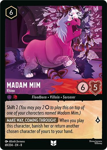 Madam Mim - Rhino (69/204) [Reign of Jafar] Lorcana Single Disney | Red Claw Gaming