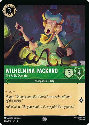 Wilhelmina Packard - The Radio Operator (85/204) [Reign of Jafar] Lorcana Single Disney | Red Claw Gaming
